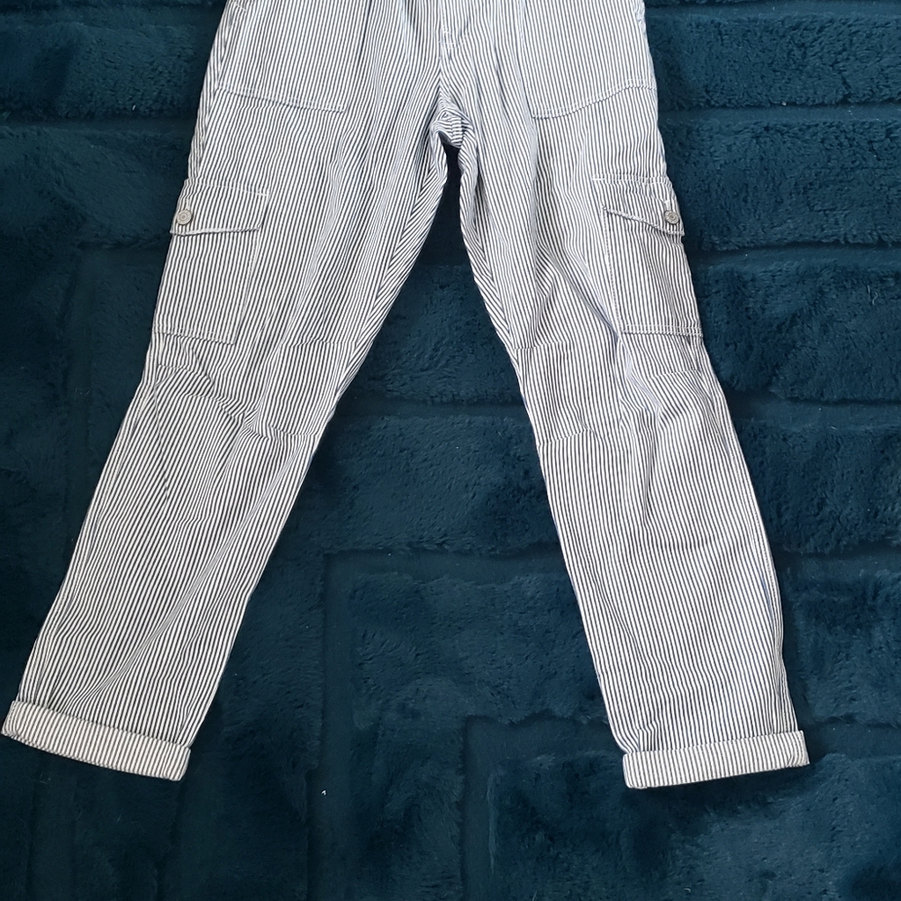 Women's Dickies Striped Pants - Blue and White